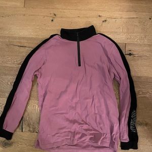 Supreme half zip pink